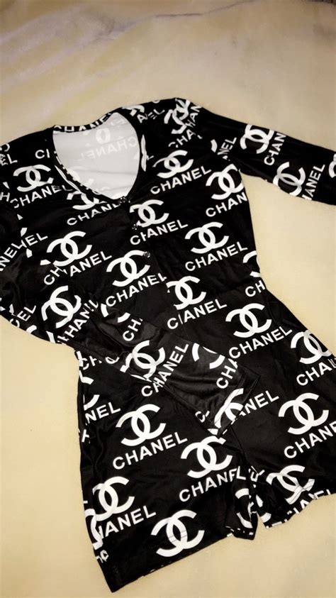 chanel onesie for adults|chanel black suit.